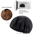 Flax Seed Deep Conditioning Heating Growth Promoting Hydrating Hair Washing Shampoo Conditioner Cap Natural Hair Microwave Steaming Oil Hair Growth Portable Cordless Repair Shower Cap