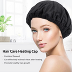 Flax Seed Deep Conditioning Heating Growth Promoting Hydrating Hair Washing Shampoo Conditioner Cap Natural Hair Microwave Steaming Oil Hair Growth Portable Cordless Repair Shower Cap