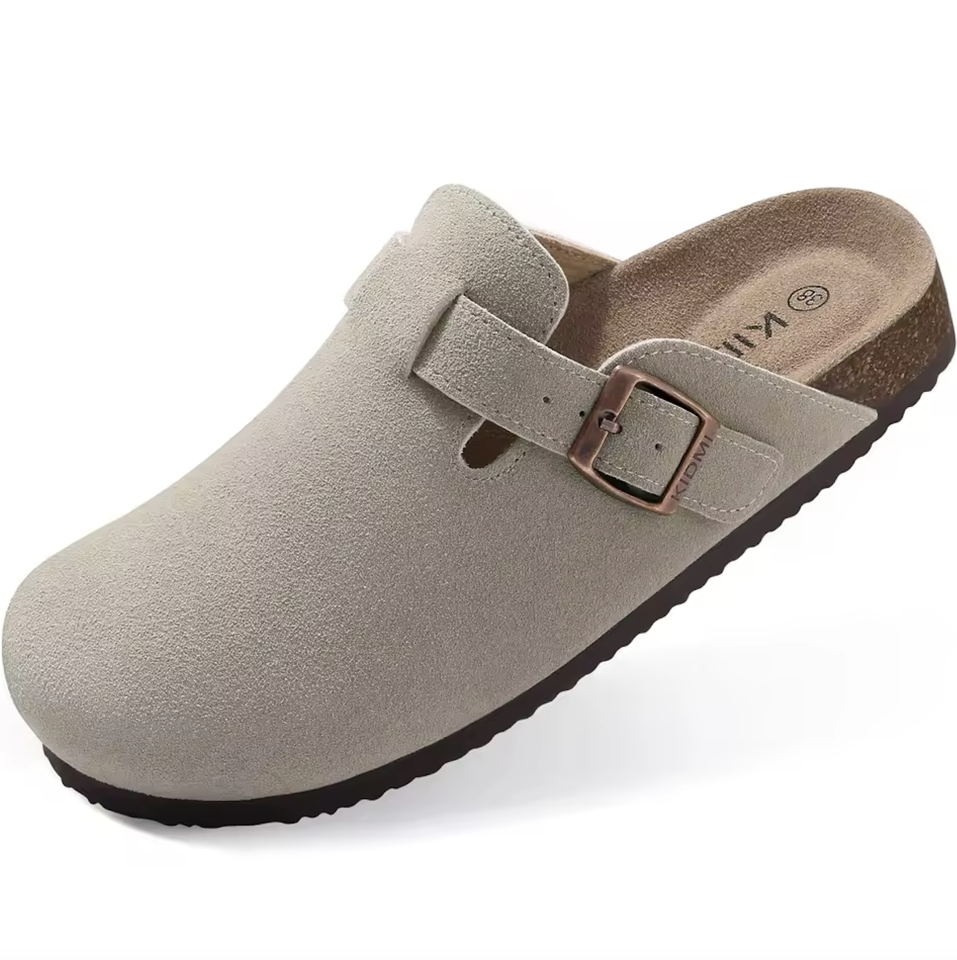 Suede Leather Clog Womens Mens Nonslip Outdoor Indoor Slides Slipper Shoes Arch Support Padded Winter Shoes