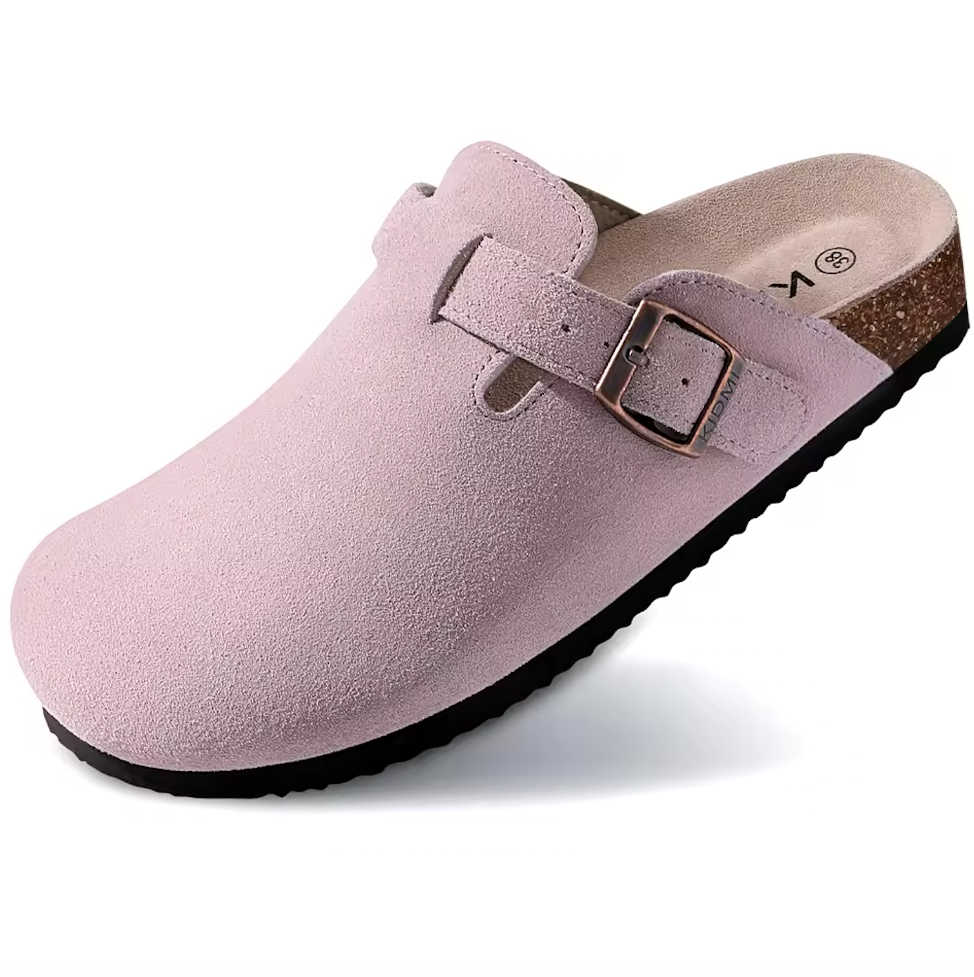 Suede Leather Clog Womens Mens Nonslip Outdoor Indoor Slides Slipper Shoes Arch Support Padded Winter Shoes