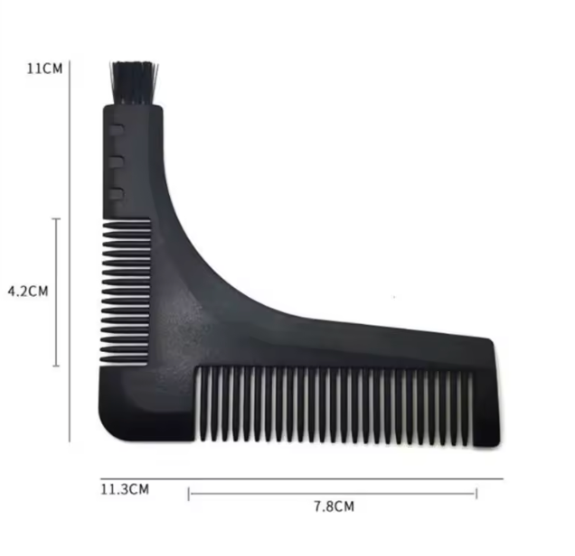 Mens Beard Trimming Assistance Guard Razor Shaping Styling Hair Comb