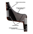 Mens Beard Trimming Assistance Guard Razor Shaping Styling Hair Comb