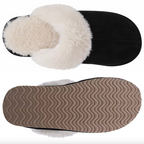Fluffy Fur House Outdoor Slides Flat Slip On Comfortable Warm Winter Trending Shoes