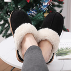 Fluffy Fur House Outdoor Slides Flat Slip On Comfortable Warm Winter Trending Shoes