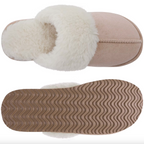 Fluffy Fur House Outdoor Slides Flat Slip On Comfortable Warm Winter Trending Shoes