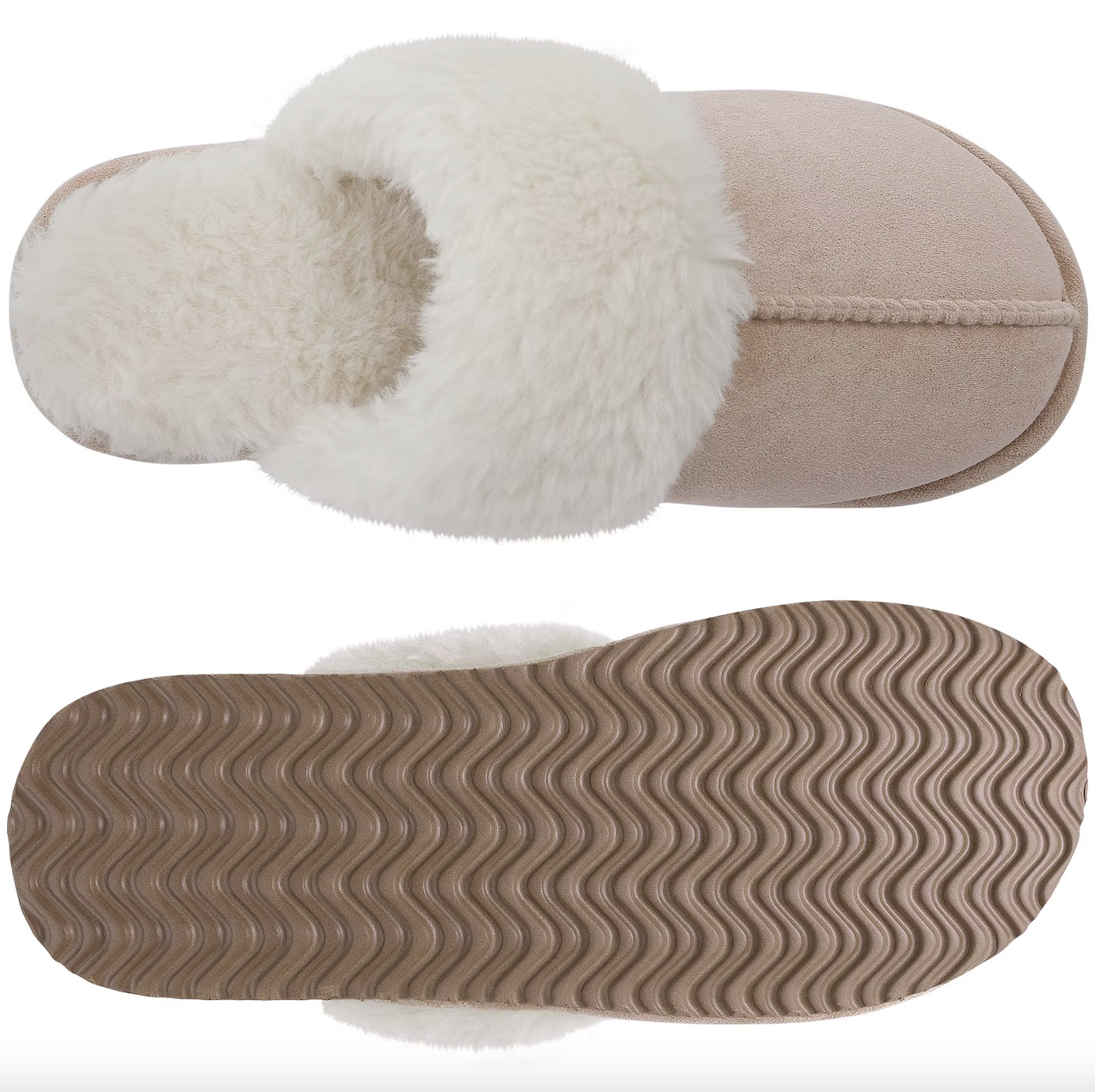 Fluffy Fur House Outdoor Slides Flat Slip On Comfortable Warm Winter Trending Shoes