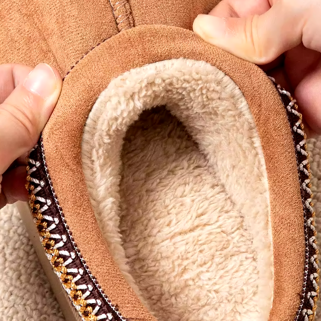 Trending Womans Winter Plush Slip On Indoor OutDoor Fashion Slippers Thick Bottom Warm Comfortable Shoes