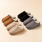 Trending Womans Winter Plush Slip On Indoor OutDoor Fashion Slippers Thick Bottom Warm Comfortable Shoes
