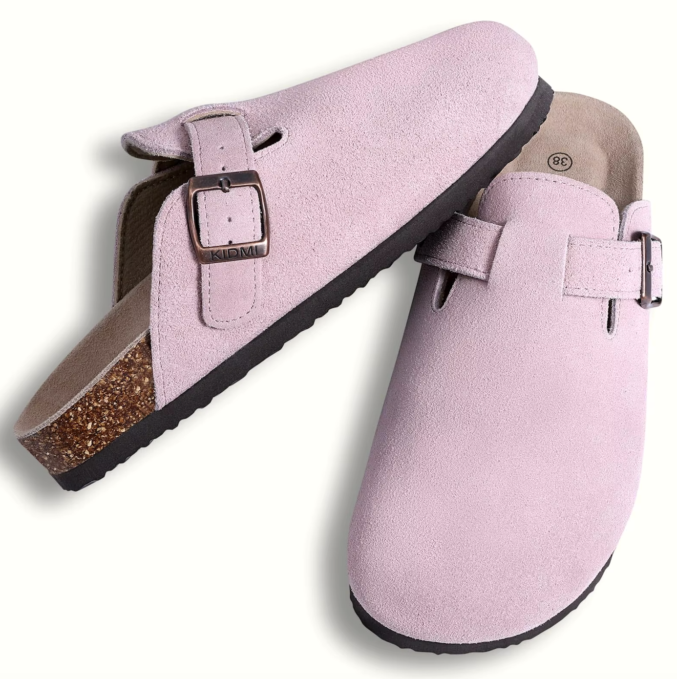 Suede Leather Clog Womens Mens Nonslip Outdoor Indoor Slides Slipper Shoes Arch Support Padded Winter Shoes