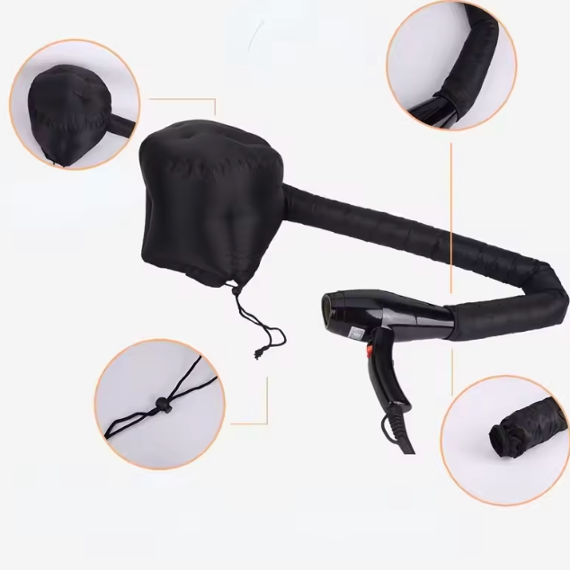 Portable Drying Short Hair Wig Bonnet Quick Effortless Hair Dryer Adjustable Hair Care Oil Diffuser Fast Blow Dryer Cap