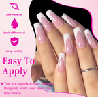 144 Pcs Set French Tip Press On Nails + Toenails DIY High Quality Set (144PCS) | Salon Look in Minutes