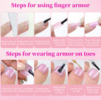 144 Pcs Set French Tip Press On Nails + Toenails DIY High Quality Set (144PCS) | Salon Look in Minutes