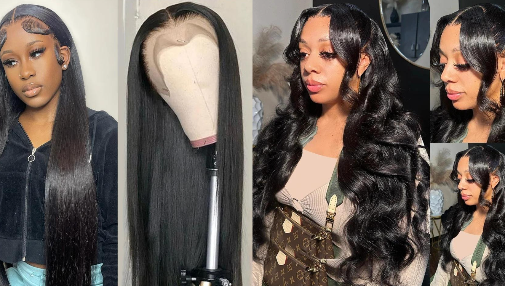 PICK 2 DEAL 26 inch 13x4 Inch Straight/Body Wave/Deep Wave Human Hair Wig🔥