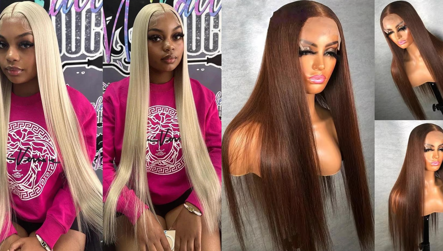 PICK 2 DEAL 26 inch 13x4 Inch Straight/Body Wave/Deep Wave Human Hair Wig🔥