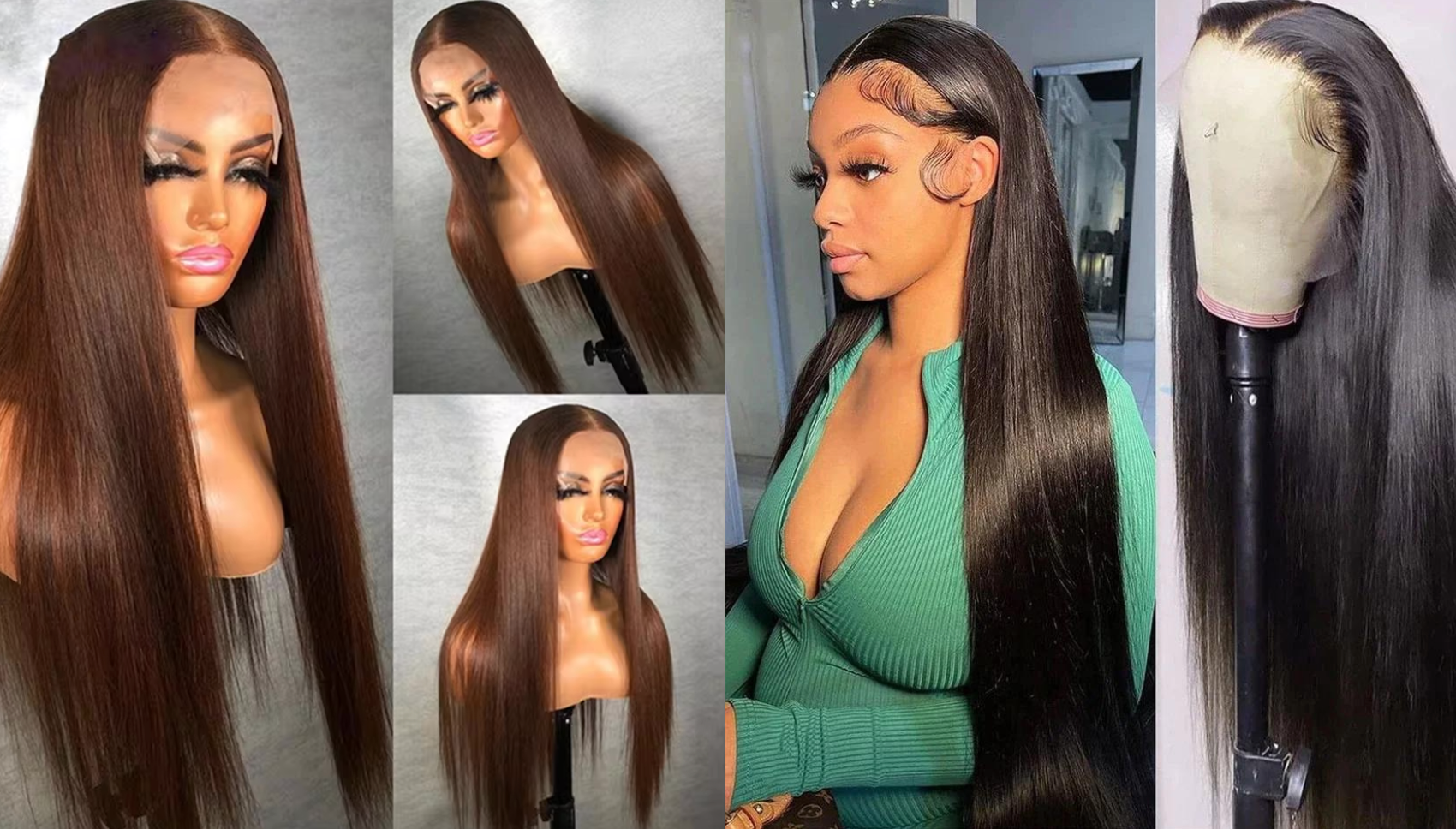 PICK 2 DEAL 26 inch 13x4 Inch Straight/Body Wave/Deep Wave Human Hair Wig🔥