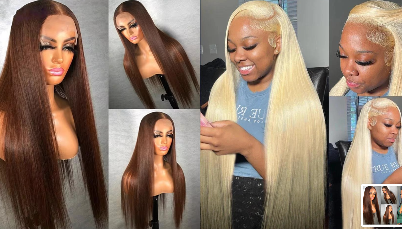 PICK 2 DEAL 26 inch 13x4 Inch Straight/Body Wave/Deep Wave Human Hair Wig🔥