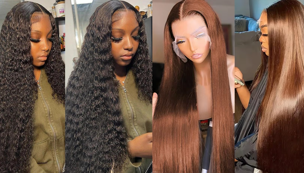 PICK 2 DEAL 26 inch 13x4 Inch Straight/Body Wave/Deep Wave Human Hair Wig🔥