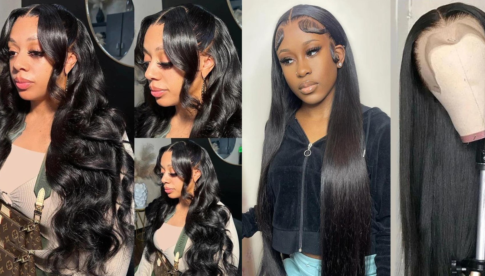 PICK 2 DEAL 26 inch 13x4 Inch Straight/Body Wave/Deep Wave Human Hair Wig🔥