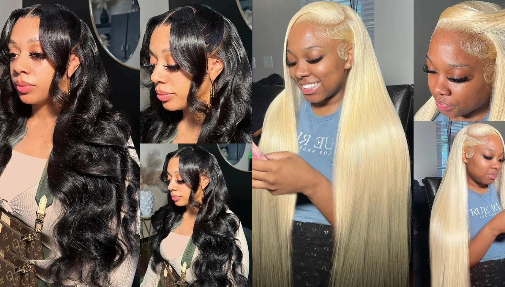 PICK 2 DEAL 26 inch 13x4 Inch Straight/Body Wave/Deep Wave Human Hair Wig🔥