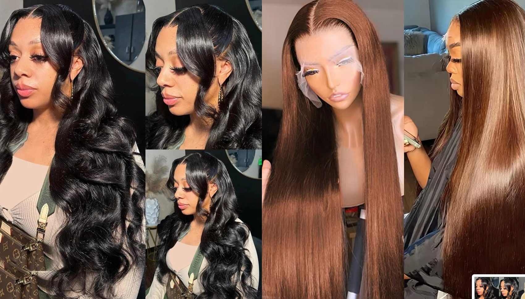PICK 2 DEAL 26 inch 13x4 Inch Straight/Body Wave/Deep Wave Human Hair Wig🔥