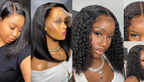 PICK 2 DEAL Straight/ Deep Wave Bob Length 12/14 inch Human Hair Wigs