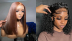 PICK 2 DEAL Straight/ Deep Wave Bob Length 12/14 inch Human Hair Wigs