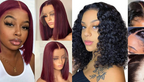 PICK 2 DEAL Straight/ Deep Wave Bob Length 12/14 inch Human Hair Wigs