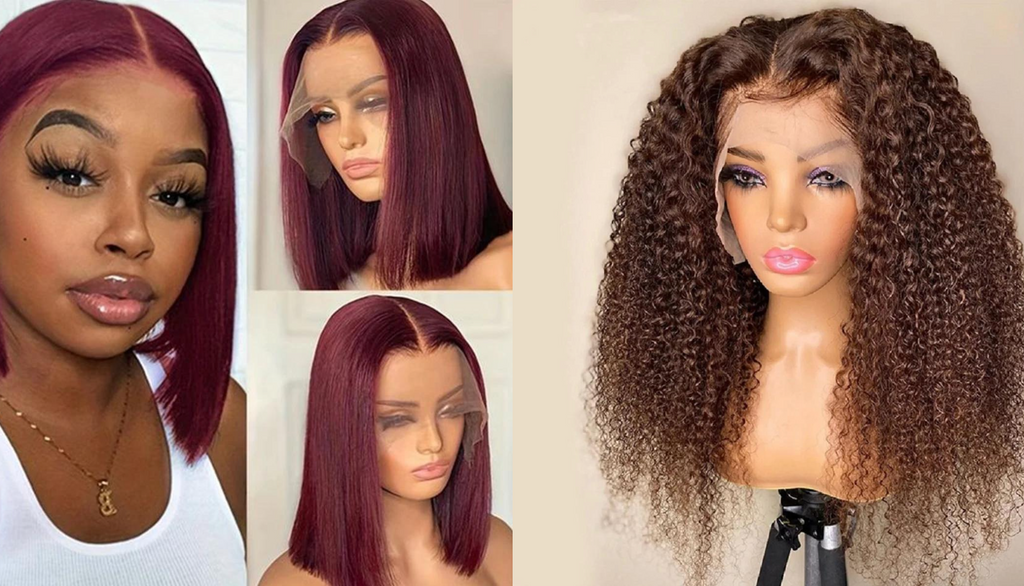PICK 2 DEAL Straight/ Deep Wave Bob Length 12/14 inch Human Hair Wigs