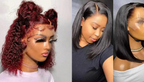 PICK 2 DEAL Straight/ Deep Wave Bob Length 12/14 inch Human Hair Wigs