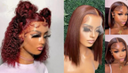 PICK 2 DEAL Straight/ Deep Wave Bob Length 12/14 inch Human Hair Wigs