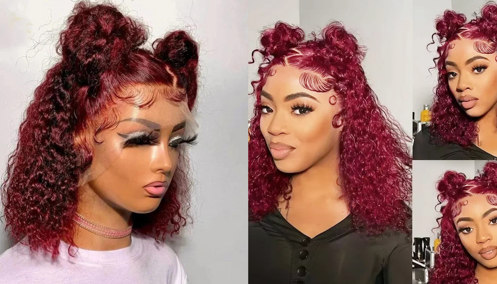 PICK 2 DEAL Straight/ Deep Wave Bob Length 12/14 inch Human Hair Wigs