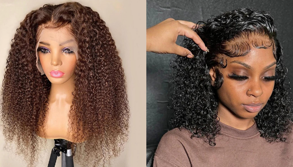 PICK 2 DEAL Straight/ Deep Wave Bob Length 12/14 inch Human Hair Wigs