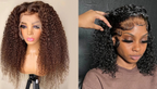 PICK 2 DEAL Straight/ Deep Wave Bob Length 12/14 inch Human Hair Wigs