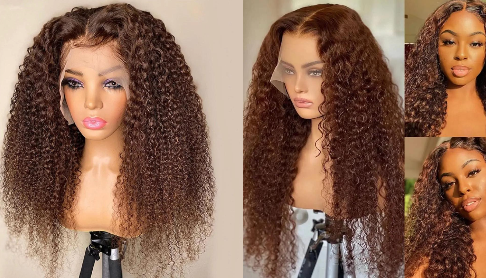 PICK 2 DEAL Straight/ Deep Wave Bob Length 12/14 inch Human Hair Wigs