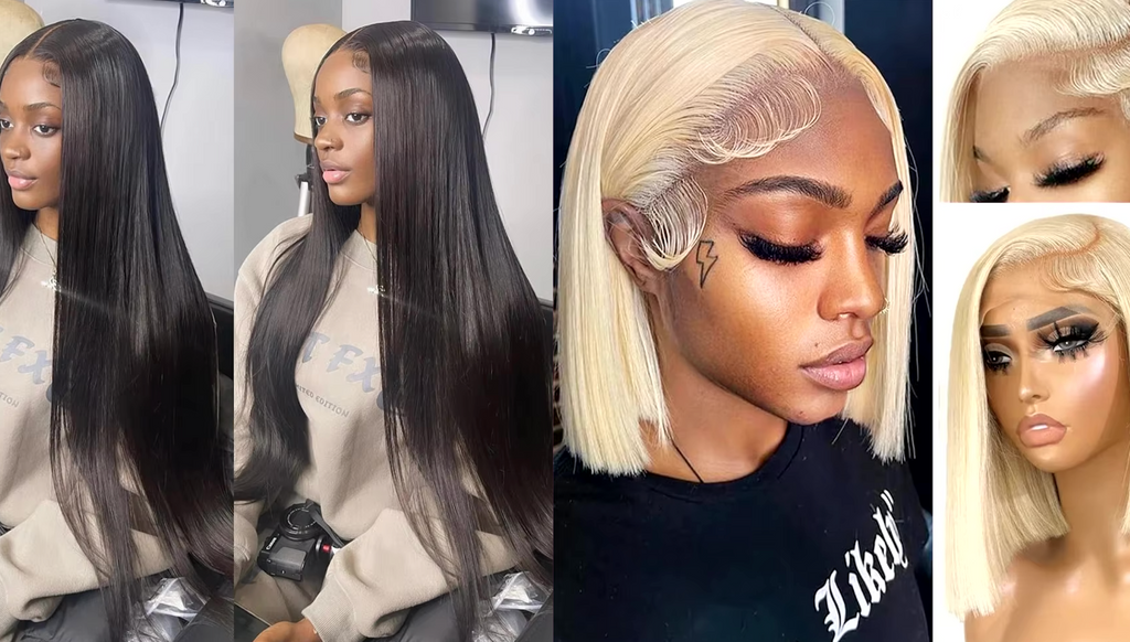 NEW Pick 2 Deal Long/ Bob 180 Density 13x4 Human Hair Wig