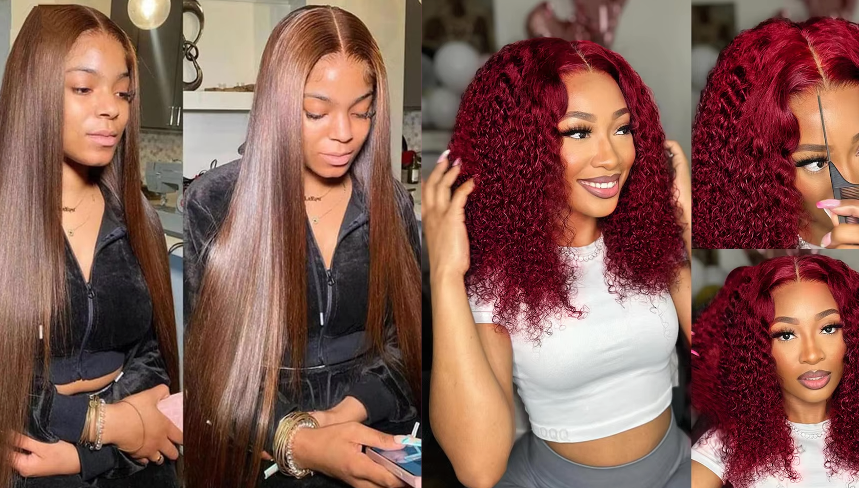 NEW Pick 2 Deal Long/ Bob 180 Density 13x4 Human Hair Wig