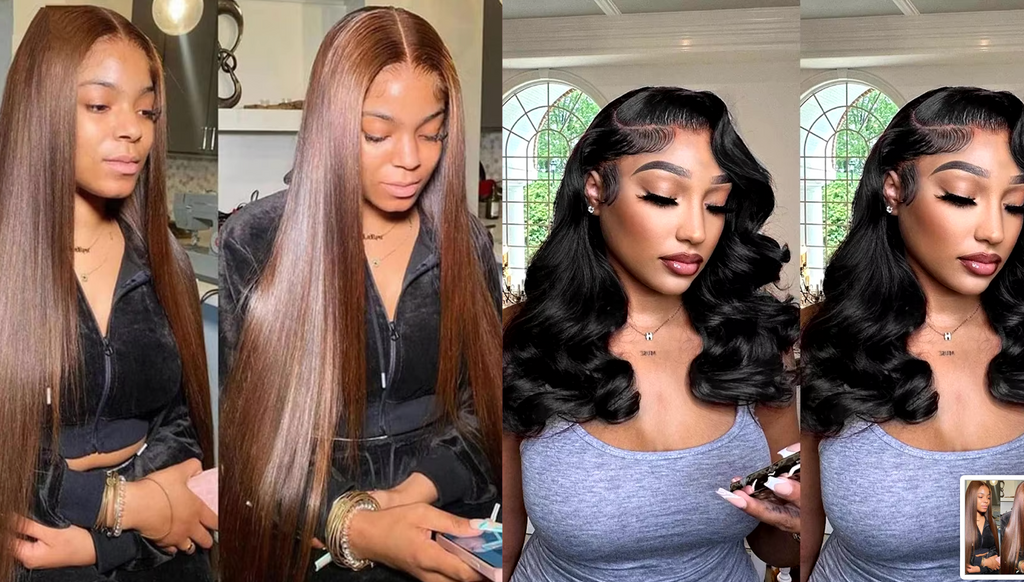 NEW Pick 2 Deal Long/ Bob 180 Density 13x4 Human Hair Wig