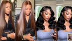 NEW Pick 2 Deal Long/ Bob 180 Density 13x4 Human Hair Wig