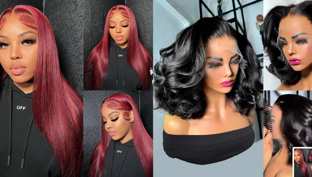 NEW Pick 2 Deal Long/ Bob 180 Density 13x4 Human Hair Wig