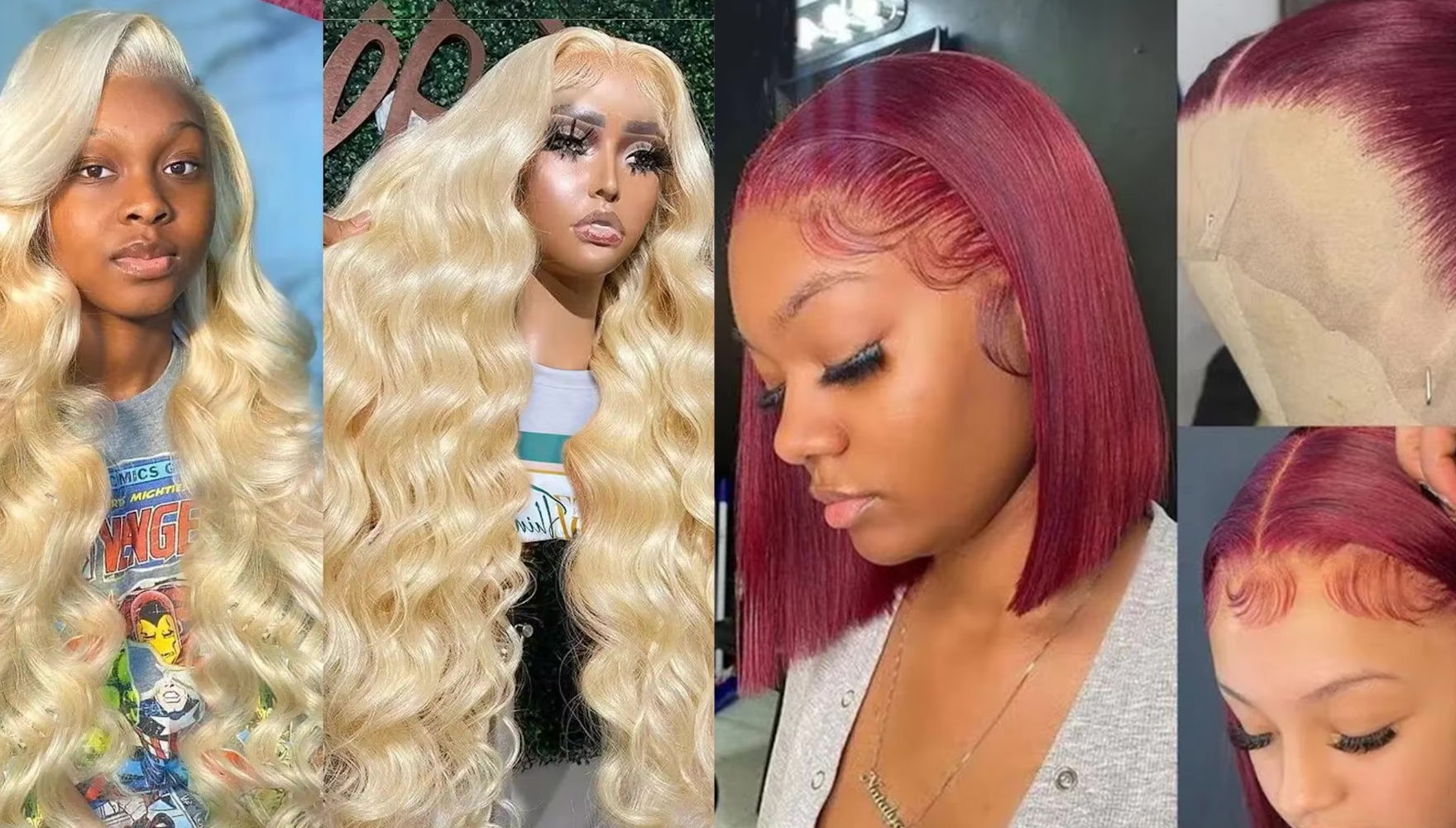 NEW Pick 2 Deal Long/ Bob 180 Density 13x4 Human Hair Wig