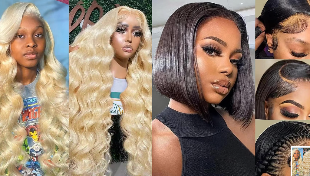 NEW Pick 2 Deal Long/ Bob 180 Density 13x4 Human Hair Wig