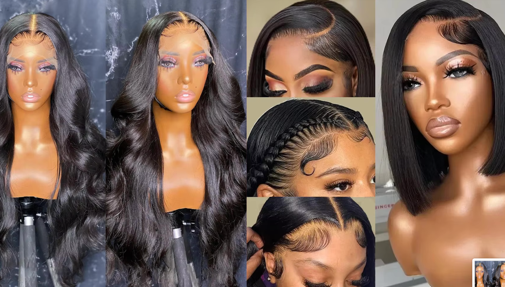 NEW Pick 2 Deal Long/ Bob 180 Density 13x4 Human Hair Wig