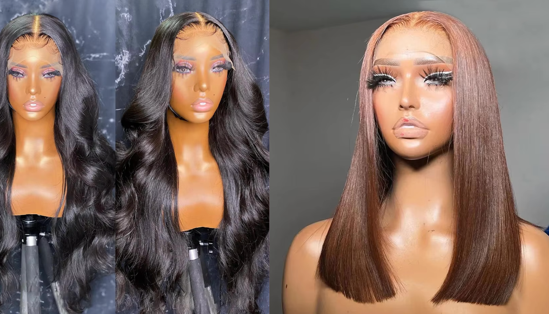 NEW Pick 2 Deal Long/ Bob 180 Density 13x4 Human Hair Wig