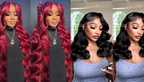 NEW Pick 2 Deal Long/ Bob 180 Density 13x4 Human Hair Wig