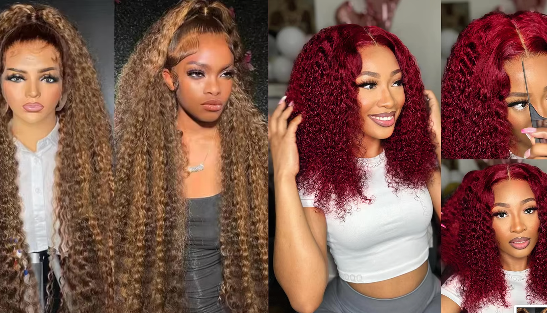 NEW Pick 2 Deal Long/ Bob 180 Density 13x4 Human Hair Wig