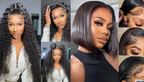 NEW Pick 2 Deal Long/ Bob 180 Density 13x4 Human Hair Wig
