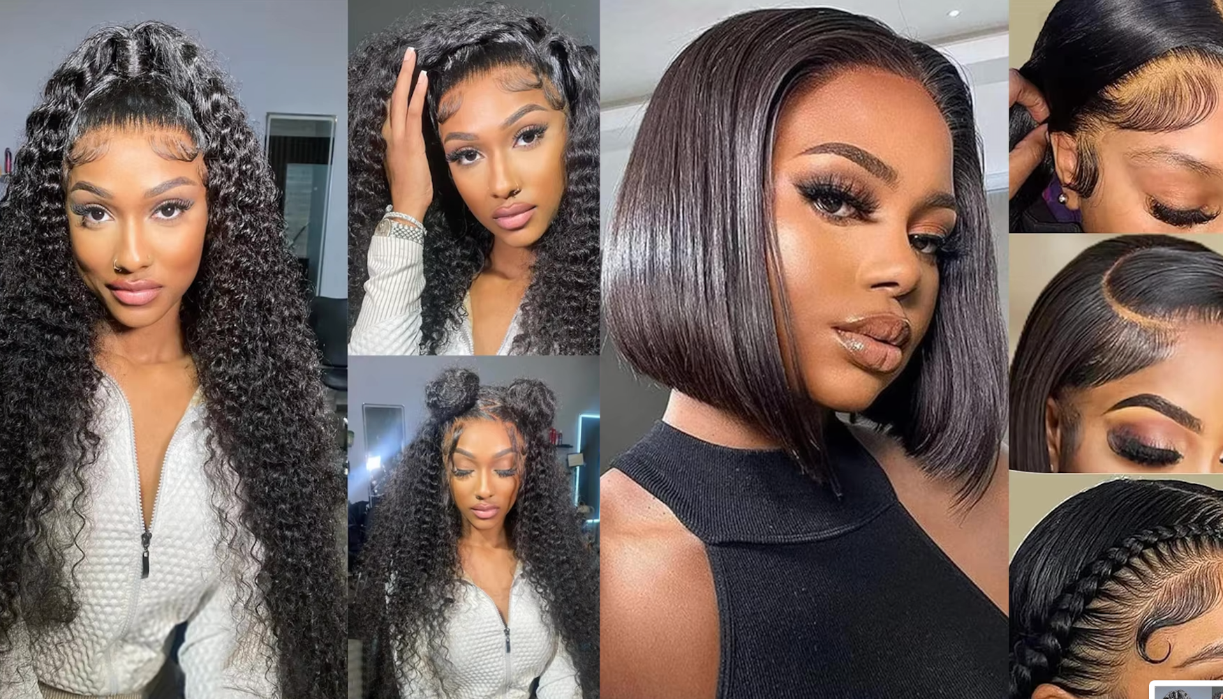 NEW Pick 2 Deal Long/ Bob 180 Density 13x4 Human Hair Wig