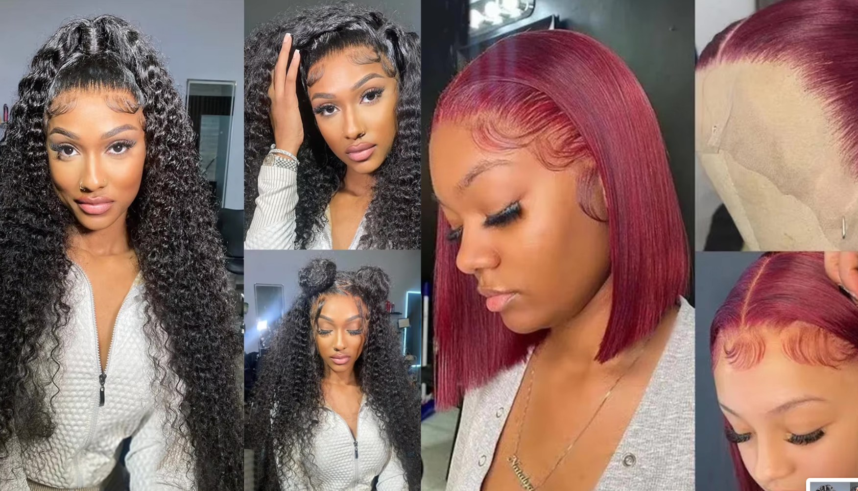 NEW Pick 2 Deal Long/ Bob 180 Density 13x4 Human Hair Wig