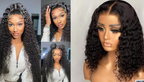 NEW Pick 2 Deal Long/ Bob 180 Density 13x4 Human Hair Wig