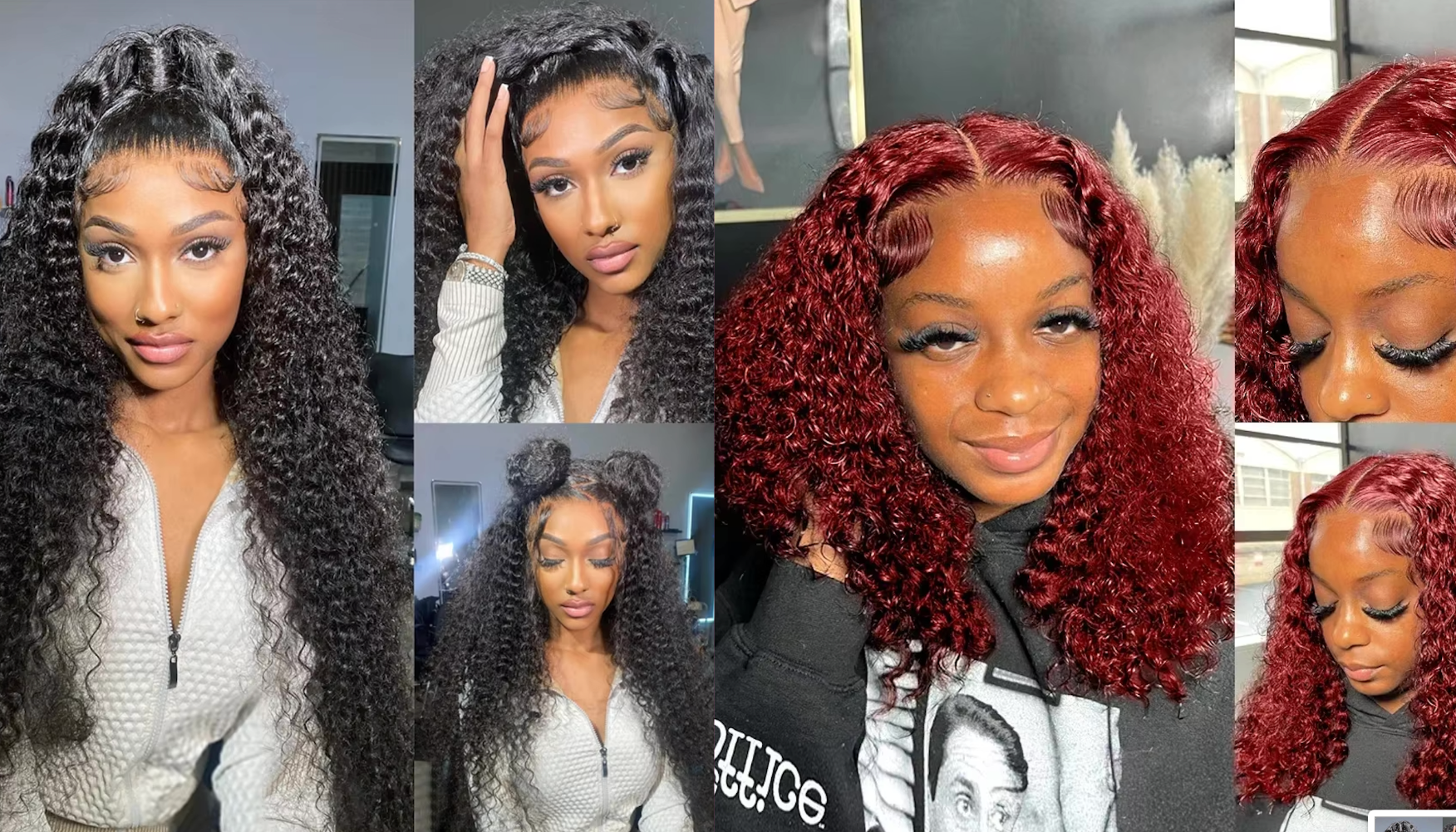 NEW Pick 2 Deal Long/ Bob 180 Density 13x4 Human Hair Wig